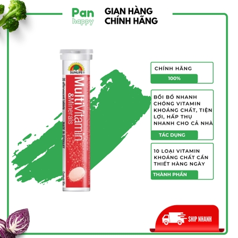 Sủi vitamin tổng hợp gia đình SUNLIFE