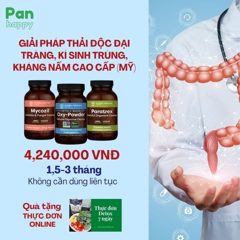 GIẢI PHÁP THẢI ĐỘC ĐẠI TRÀNG, KÍ SINH TRÙNG, KHÁNG NẤM CAO CẤP (MỸ)