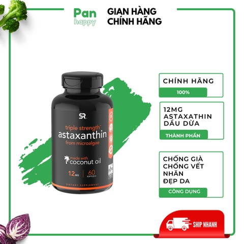 SR Viên chống lão hoá, chống già Cao cấp Astaxanthin gấp 3 lần