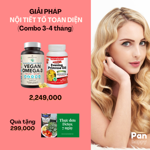 GIẢI PHÁP HỖ TRỢ NỘI TIẾT TỐ TOÀN DIỆN 3-4 THÁNG (HOA ANH THẢO+OMEGA 3)