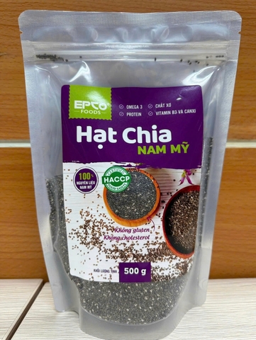 EPCO FOODS Hạt Chia Hữu Cơ Nam Mỹ 500G
