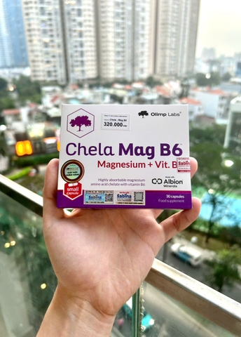Olimp Labs Chela Mag B6 bổ sung magie, vitamin B6 30V