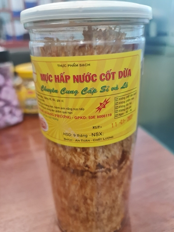 Mực hấp nước cốt dừa