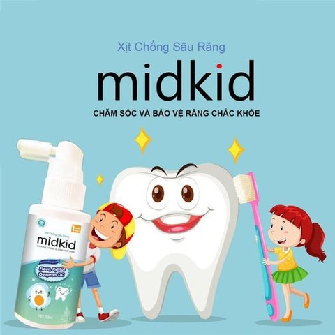 Midkid Xịt Chống Sâu Răng 30ml (Xanh)