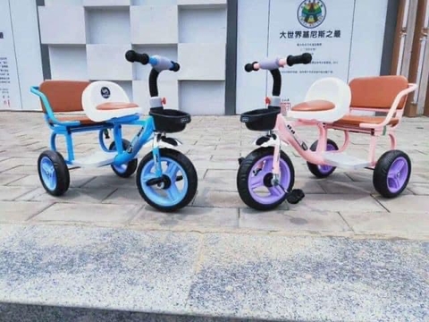 Xe Đạp Xích Lô 2 Ghế Cho Bé Từ 2-6 Tuổi