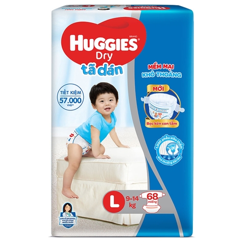 Tã dán Huggies size L 23 (Cho bé 9 - 14kg)