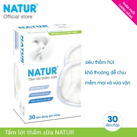 Tấm lót thấm sữa Natur 30 cái