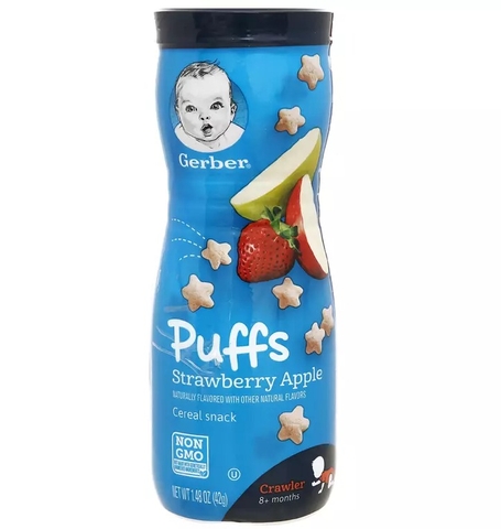 Bánh ăn dặm nestle Puffs Dâu 42g
