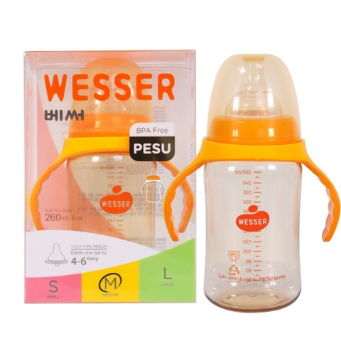Bình sữa Wesser CR PESU 180ml