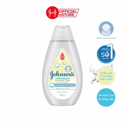 Tắm Gội Johnson's da nhạy cảm 200ml