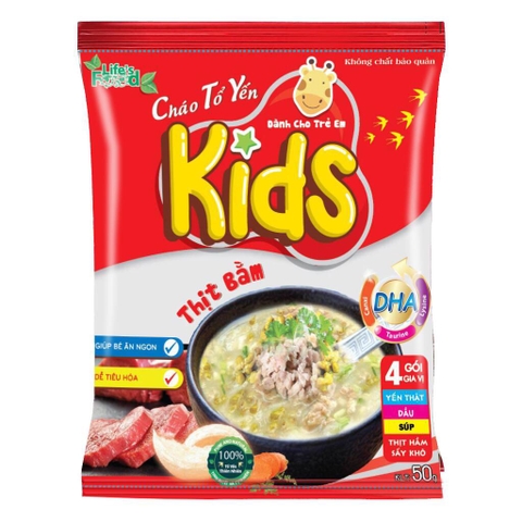 Cháo tổ yến Lifes nest Kids thịt bằm 50g