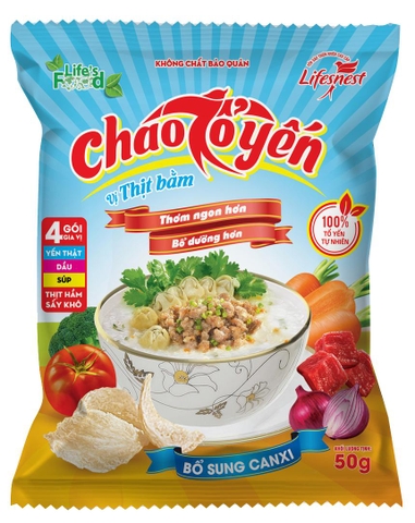 Cháo tổ yến Lifes nest thịt bằm 50g