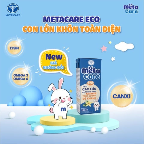 Metacare sữa nước Eco (xanh) 180ml