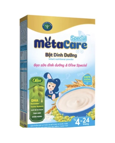 Metacare BDD gạo sữa dinh dưỡng & Olive Special