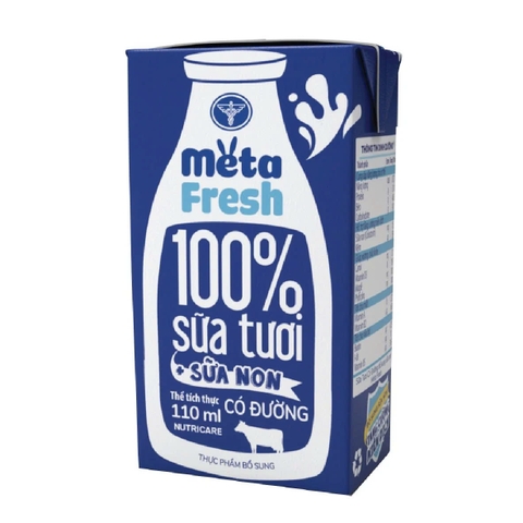 Sữa tươi Metafresh có đường 110ml