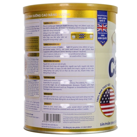 Sữa Vitadairy Calosure Ít Đường 900g