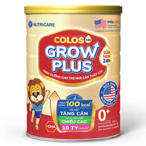 Sữa Colos 24h Grow Plus 0+ 800g