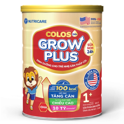 Sữa Colos 24h Grow Plus 1+ 850g