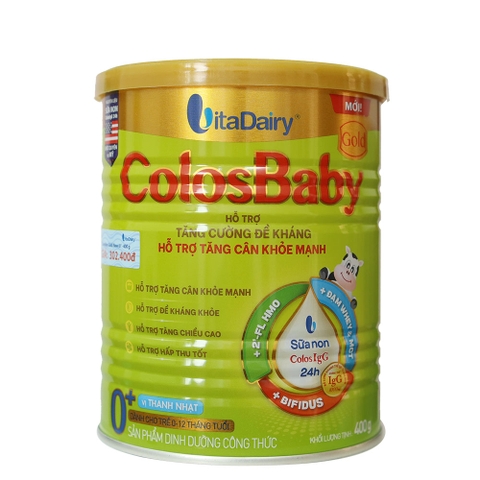 Sữa ColosBaby Gold Thanh Nhạt 0+ 400g