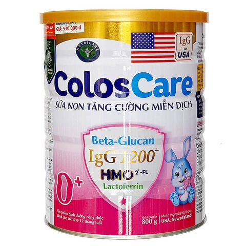 Sữa Coloscare 0+ 800g