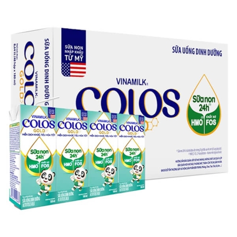 Sữa pha sẵn Vinamilk Colos Gold 180ml (lốc 4 hộp)
