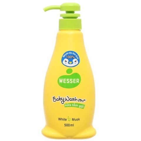 Tắm Gội Wesser Nắp Xanh Powder 500ml