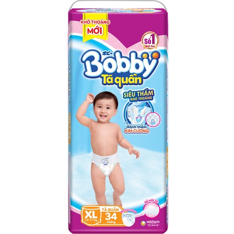 Tã quần Bobby size XL 34 miếng (12-17kg)