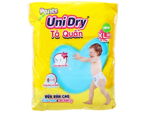 Tã quần Unidry size XL 48 miếng (cho bé 12 - 17kg)