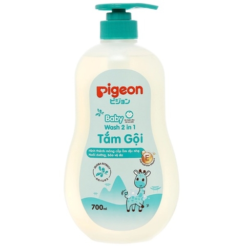Tắm gội Pigeon xanh 700ml