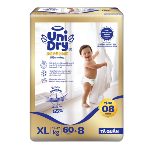 Tã Quần UniDry Supreme XL60