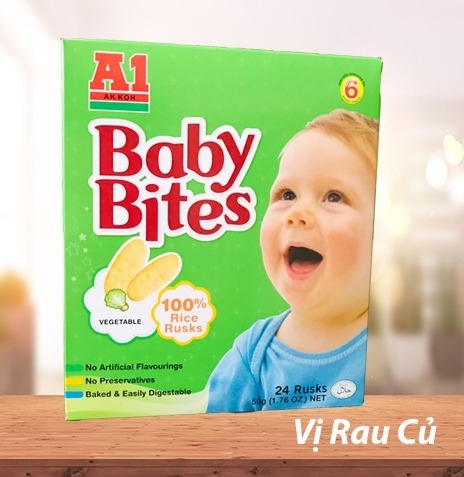 Bánh Ăn Dặm A1 Vị Rau Củ 50g