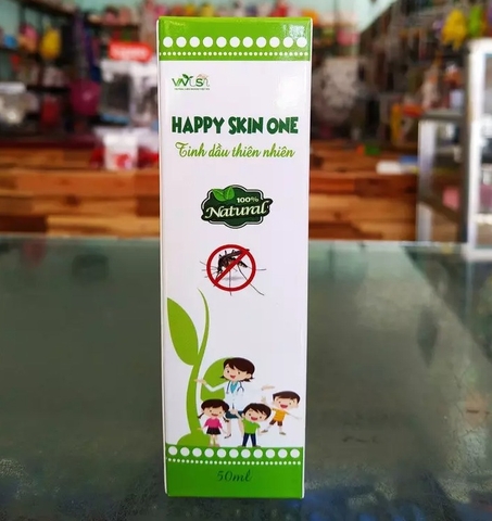 Xịt muỗi tinh dầu thiên nhiên Happy Skin One 50ml