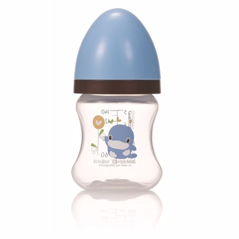 Bình sữa cổ rộng Kuku nhựa PP 140ml