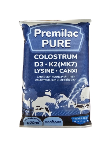 SỮA PREMILAC PURE 220ML CÓ ĐƯỜNG