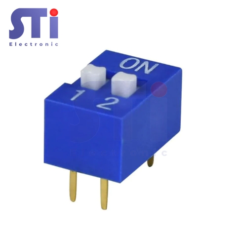 Công tắc 2bit DIP (màu xanh)