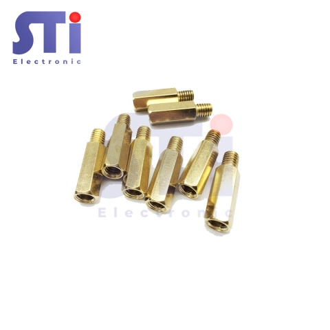 Cọc đồng M3 10+6MM ( Đ - C) (5 chiếc)