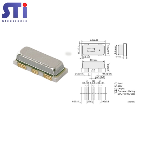 Thạch anh dán 16MHz 3.2x1.3mm 3 chân CSTCE16M0V53-R0