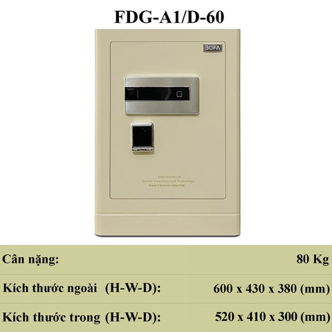 Két sắt thông minh nhập khẩu BOFA FDG-A/D60F vân tay điện tử công nghệ Đức