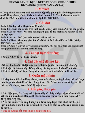 Két Sắt Nhập Khẩu Cao Cấp BJ-85TG(Face ID + điện tử + app điện thoại) công nghệ Đức