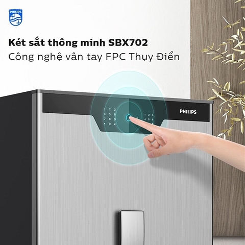 Két sắt Philips SBX702-CBX xoay đồng hồ