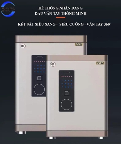 Két sắt nhập khẩu công nghệ Đức BOYA FDG-A1/D65 Vân Tay+Điện Tử+App LUXURY