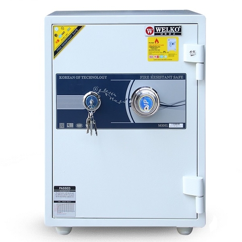 Két sắt Welko KCC55ĐM WHITE khóa cơ đổi mã