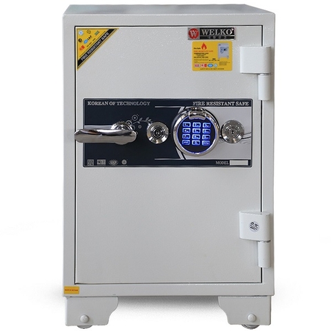 Két sắt Welko KCC120FE WHITE vân tay+điện tử+app điện thoại