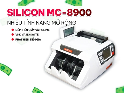 Máy Đếm Tiền Thế Hệ Mới Silicon MC-8900