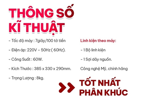 Máy Đếm Tiền Thế Hệ Mới Silicon MC-8900