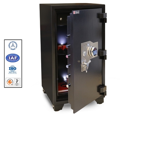 Két Sắt Khóa Điện Tử US1080LED BLACK Siêu Cường Xuất Khẩu Mỹ