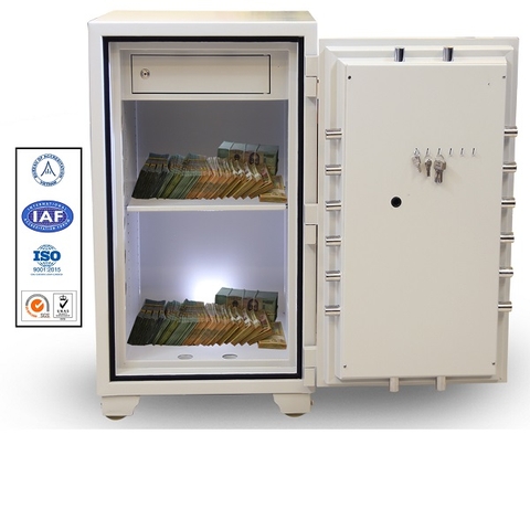 Két Sắt Khóa Cơ Đổi Mã US1080DK WHITE Siêu Cường Xuất Khẩu Mỹ