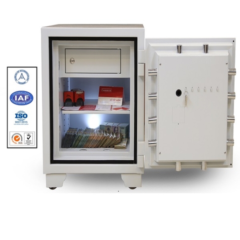 Két Sắt Khóa Vân Tay US68FE WHITE Siêu Cường Xuất Khẩu Mỹ