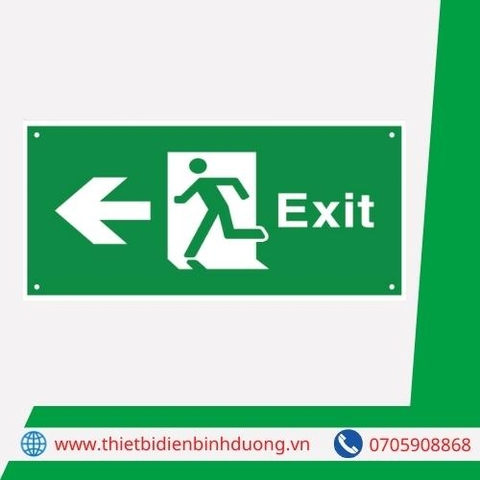 PHỤ KIỆN ĐÈN BÁO EXIT 1 MẶT TRÁI