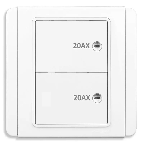 BỘ CÔNG TẮC ĐÔI 2 CỰC Schneider, Màu trắng